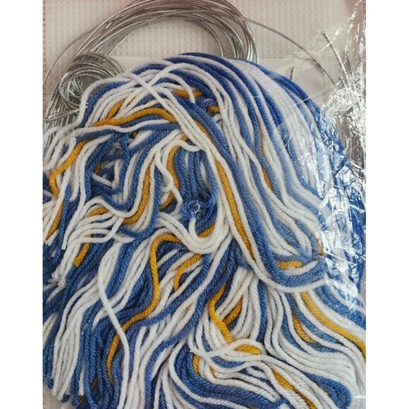 Canvas 1998 God Bless You Tissue Box Cover Needlecraft Kit - Picture 4 of 4